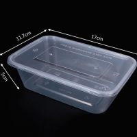 [COD] Disposable lunch box rectangular round takeaway fruit packing fresh fast food thickened