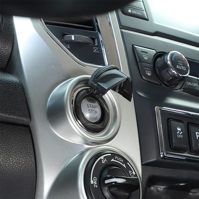 For Nissan Titan 2016-2023 Zinc Alloy Black Car One-button Start Protective Button Ring Cover Trim Sticker Car Accessories