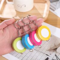 1PCS 150cm60" Tape Measures Portable Retractable Ruler Mini Candy Color keychain Children Ruler Centimeter Inch Roll Tape