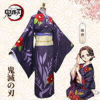 现货鬼灭之刃 鬼医白cos服日魔香珠世cosplay动漫日系表演和服女