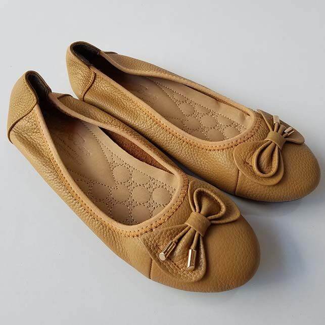 Giày búp bê nữ muĩ tròn da bò cao cấp MYSS – BB33 – Missxu Shop