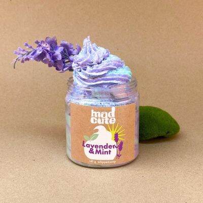 Madcute Whipped Soap สบู่วิปครีม ออร์แกนิค น้ำหอมนำเข้า เกรดพรีเมี่ยม กลิ่น Lavender &amp; Mint