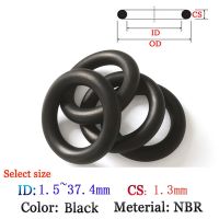 【CW】 CS1.3mm ID1.5 37.4mm NBR fluoro Rubber O Ring Washer Seal Plastic gasket Silicone ring film oil and water seal gasket sealing