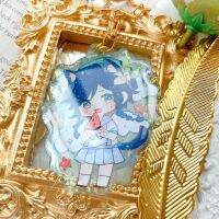 Genshin Impact Key Chain Sailor Suit Doujin Original Baal Scaramouche Ayaka 6.5CM Glitter Epoxy Keychain Pendant Cosplay Keyring