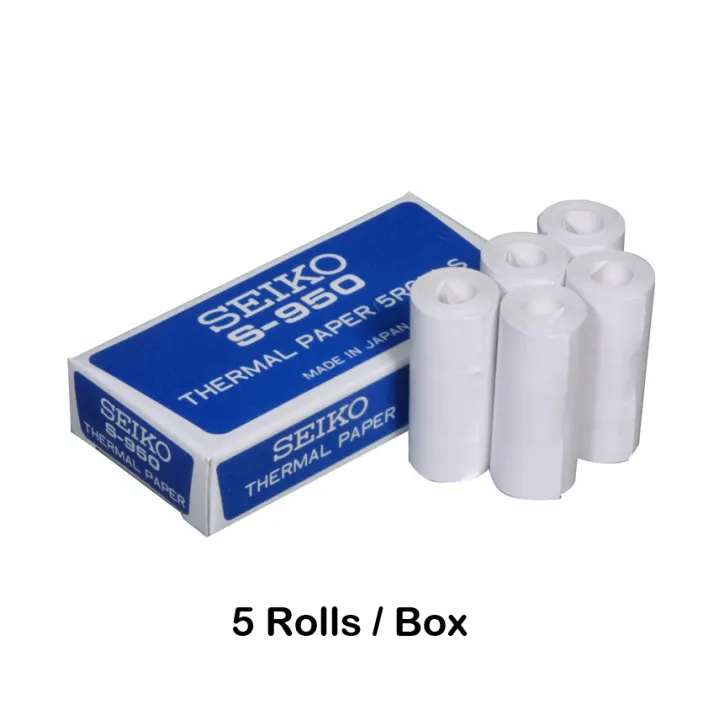 Seiko S950 Stop Watch Thermal Printer Paper Roll (5Roll in Box) 100%  Authentic | Lazada Singapore