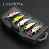 TSURINOYA 46S 51S Sinking Minnow ชุด5Pcs 46Mm 5G 51Mm 5.8G Intruder Stream Lake Hard เหยื่อสำหรับปลาเทราท์ Ajing Fishing Lure Kit