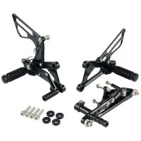 Motorcycle Adjustable Rearset Footrest Pedal Foot Pegs Rearsets for Triumph Daytona 675 2006 2007 2008 2009 2010 2011 2012 Pedals