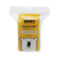 Baby Moby ผ้าก๊อซเช็ดฟัน ขนาด 2"x2" Gauze Pad 50 ชิ้น