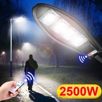 2500W LED Solar Light Outdoor 480COB Waterproof Solar Lamp 3 Modes Street Lights Remote Control Garden Lamps with Motion Sensor