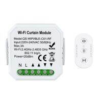 Tuya สมาร์ทไลฟ์สวิตช์ผ้าม่านโมดูลรีโมทคอนโทรลม่านม้วน RF433ชัตเตอร์ + ตัวจับเวลาไวไฟแอปทำงานร่วมกับ Google Home อเล็กซา