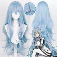 Peluca De Anime EVA อายะนะมิเรอิ Para Mujer, Pelo Sintético Resistente Al Calor, Color Azul Claro, 100Cm