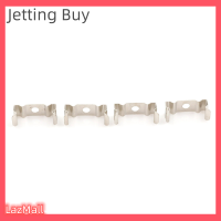 Jettingbuy】ที่ใส่หลอดนีออน T5แบบแฟลชเซล4ชิ้นที่เสียบคลิปยึดเต้ารับสีเงิน