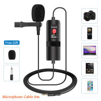 SH 3.5 mm Clip Tie Collar Microphone Mini Wired External Microphone for Mobile Phone Speaking in Lecture 6m Long Professionals