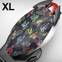 【cw】 Universal Motorcycle Seat Cover Cap 3D Cellular Mesh Heat Dissipation Scooter Cushion Cover Seat Cool Cushion Protector Pad (XL) ！