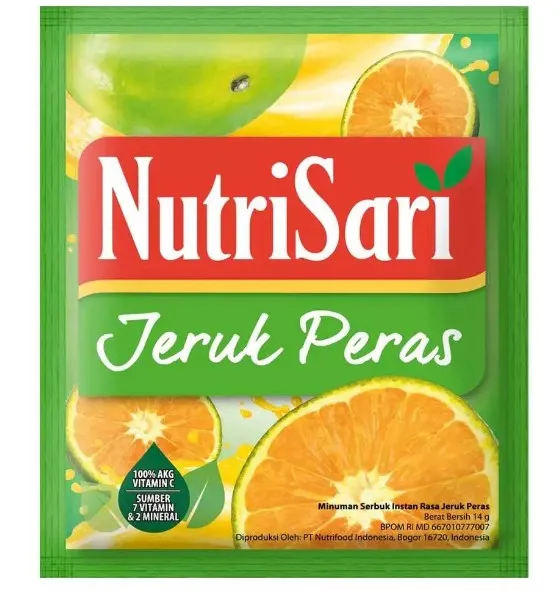 Nutrisari Jeruk Peras 40 Sachet Minuman Buah Vitamin C Lazada Indonesia 4535