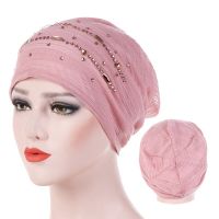 Summer thin lace turban solid cotton inner hijab caps soft breathable muslim women turbantes wrap head hijab underscarf bonnet