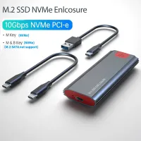 M.2เคส SSD Nvme แผงกั้นภายนอก USB-C อลูมิเนียม3.1 Gen2 10Gbps ถึงเอสเอสดีของเครื่องพีซี Nvme สำหรับ M2 Nvme อะแดปเตอร์ SSD เครื่องมือฟรี