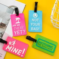 【DT】 hot  Fashion Design Silicone Luggage Tags Travel Accessories Women Anti-lost Luggage Identification Label Baggage ID Addres Holder