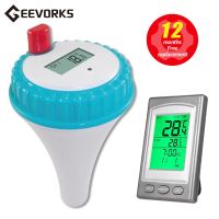 Pool Thermometer Wireless Floating Easy Read Best Solar Remote Digital Outdoor Floating Thermometers for Swimming Pool