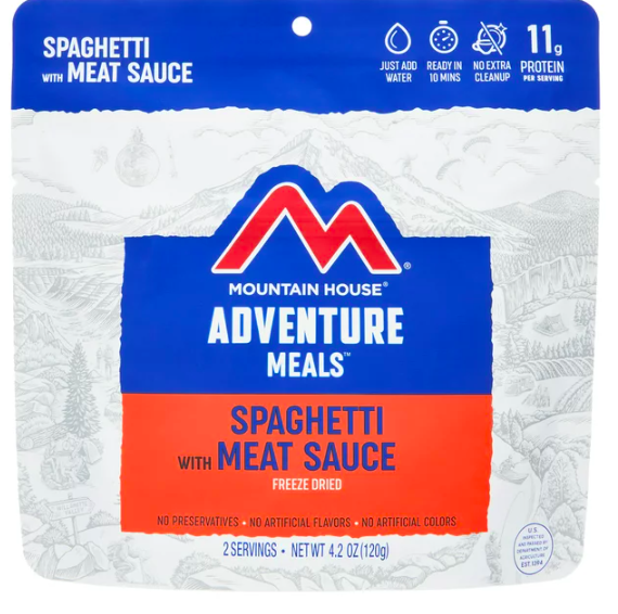 Mountain House | Spaghetti with Meat Sauce | Freeze Dried, 30 Year ...