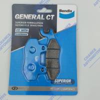 Bendix ผ้าเบรค หน้า-หลัง MD2 หน้า สำหรับ NSR,PHANTON,SPEED,X-1,FRESH,TIARA,SPARK110 หลัง BEAT,DASH,LS,NOVA,TENA,NSR,CB125,PHANTOM