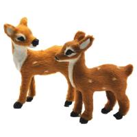 Sika Deer Figurine Indoor Sika Deer Statue Sculpture Fawn Figurines Home Decor Deer Decorations Indoor Realistic Animal Crafts manner