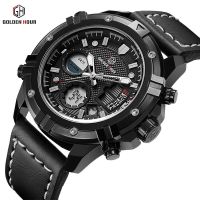 Trend watch quartz watch mens watch multi-functional waterproof electronic watch student watch led 【QYUE】