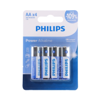 ถ่าน Power Alkaline Philips AA (4ก้อน/แพ็ค) รุ่น LR6P4B