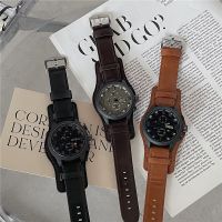 【Hot Sale】 European and large dial watch mens trendy junior high school student party simple Mori personality cool handsome