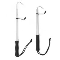 、‘】【； 120Cm Telescopic Stainless Steel Ice Fishing Gaff Outdoor Sea Fishing Spear Hook Tackle Tool