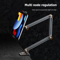 Adjustable Bed Tablet Stand for 4-12.9 inches Mobile Phones Tablets Aluminum Arm Bed Desk Tablet Mount Support for iPad Mini