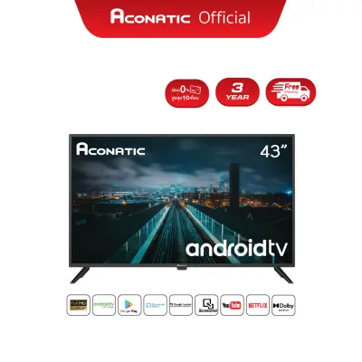 [2022 New Android TV] Aconatic LED Android TV 11.0 FHD แอลอีดี แอนดรอย ทีวี ขนาด 43 นิ้ว รุ่น 43HS500AN (รับประกัน 3 ปี)