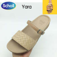 Scholl รองเท้าสกอลล์- YARA รองเท้าแตะสวม ผู้หญิง ส้นสูง 4 เซนติเมตร รองเท้าสุขภาพ นุ่มสบาย กระจายน้ำหนัก ไซส์ 36-40