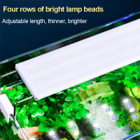 Super Slim LED Aquarium Lighting Rgb พืชน้ำ20-60ซม. คลิปกันน้ำแบบขยายได้สำหรับถังปลา1024Lumen ไฟสี