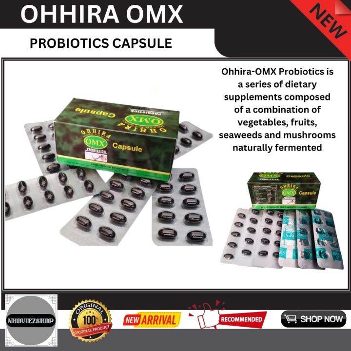 OHHIRA OMX Probiotics 1 Box (60pcs) Makes Me Stronger Mountain Fruit Extract Food