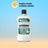 Nước Súc Miệng Listerine Healthy Bright Giúp Răng Trắng Sáng Tự Nhiên 750ml