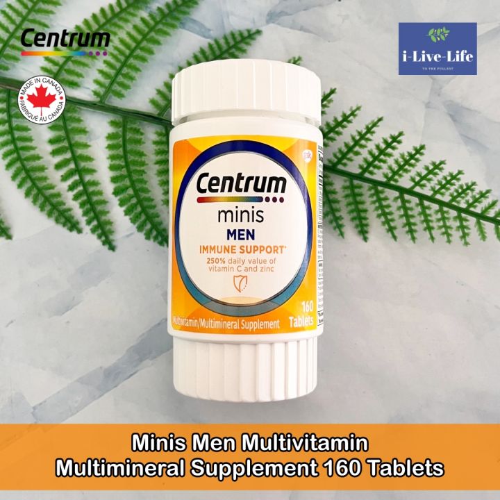 เซนทรัม-วิตามินรวม-สำหรับผู้ชาย-minis-men-multivitamin-multimineral-supplement-160-tablets-centrum