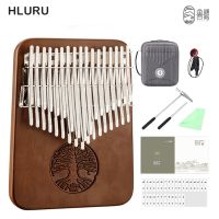 【YF】 HLURU Kalimba 34 Keys Thumb All Wood  Beginners Instrument With Pickup