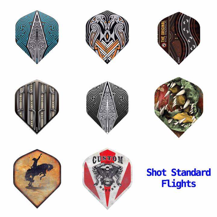 Shot! Dart Flights No2 100 micron 3 pcs per pack. Lazada PH