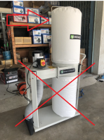 พร้อมส่งมากกกก เครื่องดูดฝุ่นเก็บฝุ่นแบบรถเข็น Dust Collector ยี่ห้อ BIGWOOD รุ่น FM230-L1