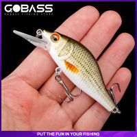 GOBASS 507090มิลลิเมตร Crankbait ล่อตกปลาสีดำสร้อยปั่นเหยื่อสำหรับตกปลาลอยโมโหสำหรับหอกญี่ปุ่นเหยื่อเทียม