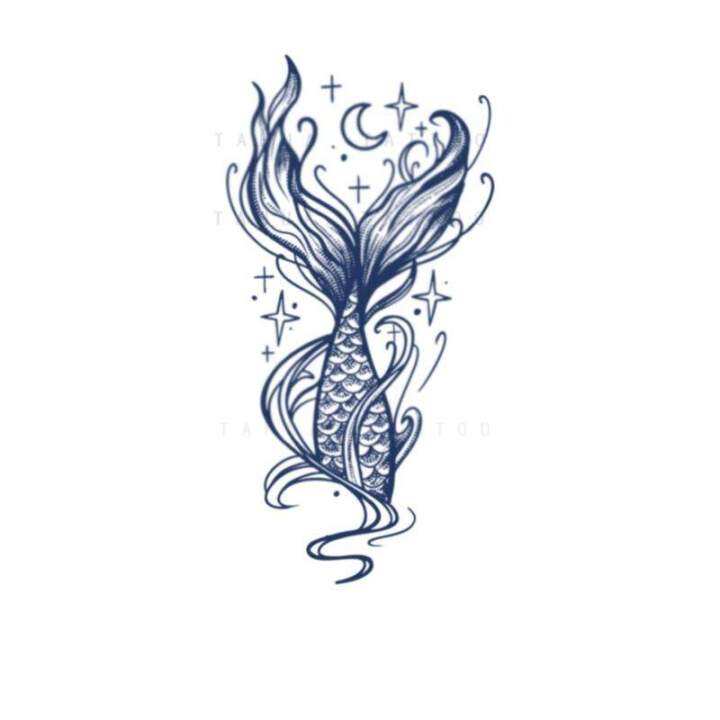 she-painted-mermaid-whale-tail-herbal-tattoo-stickers-waterproof-and-durable-female-semi-permanent-stickers-male-flower-arm-big-picture-hand