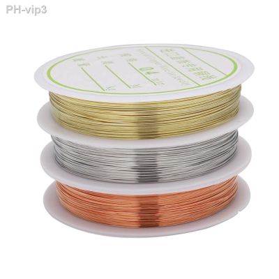 1 Roll 0.2 0.3 0.4 0.5 0.6 0.7 0.8 1 mm Sturdy Alloy Copper Wire Beading Wire For DIY Craft Jewelry Making Supplies Accessories