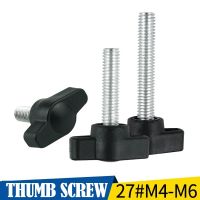 LUHUICHANG 5PCS M4 M5 M6 T ประเภทไนลอนพลาสติกหัวจับสกรู Bakelite Bolt เส้นผ่านศูนย์กลางหัว 27mm-Faewer