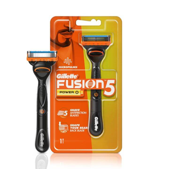 Gillette Fusion Power Razor For Men | 1 Pc | With Styling Back Blade ...