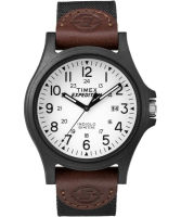 Timex Mens Expedition Acadia Full Size Watch Black/Brown/White