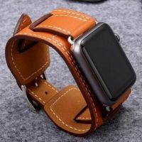 【CHUYANG SHOP】  41/45มม. สายรัดข้อมือลิงค์พร้อมขั้วต่อสำหรับ IWatch Series 7 6 5 4 3 2 1ห่วงหนังสำหรับ Apple Watch Band 42มม. 38มม. 40มม. 44มม.