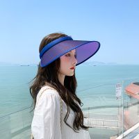 【CC】 Women  39;s summer hat hats for women visor 2021 women  39;s top sun Discoloration wide brim