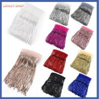 CAYCXT SHOP 10Yards ริบบิ้นสำหรับเด็ก กลิตเตอร์ ประสิทธิภาพการทำงานของ เสื้อผ้าสำหรับผู้หญิง วัสดุสำหรับตกแต่ง 20ซม. ค่ะ ทำด้วยมือดีไอวาย ปักเลื่อมพู่