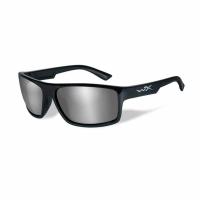 WileyX Peak - 1 Lens - Silver Flash (Smoke Grey) (Frame - Gloss Black)